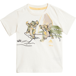 adidas Sportswear Disney Der K&ouml;nig der L&ouml;wen Outfit (T-Shirt + Shorts) Kinder 077A - cwhite/wonbei/semspa 104