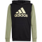 adidas Sportswear Essentials Big Logo Colorblock Hoodie Kinder 095A - black/tengrn/almyel 152
