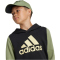 adidas Sportswear Essentials Big Logo Colorblock Hoodie Kinder 095A - black/tengrn/almyel 152