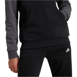 adidas Sportswear Essentials Big Logo Colorblock Hoodie Kinder 095A - black/gresix/brired 152