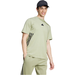 adidas Sportswear Future Icons 3-Streifen T-Shirt Herren A98F - tengrn M