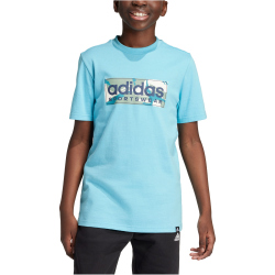 adidas Sportswear Camo Linear Graphic T-Shirt Kinder 026A - ltaqua 152