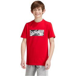 adidas Sportswear Camo Linear Graphic T-Shirt Kinder A091 - scarle 176