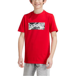 adidas Sportswear Camo Linear Graphic T-Shirt Kinder A091 - scarle 176