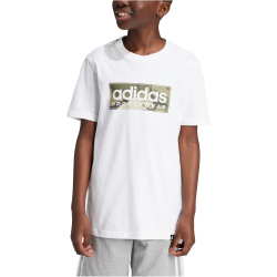 adidas Sportswear Camo Linear Graphic T-Shirt Kinder 001A - white 176