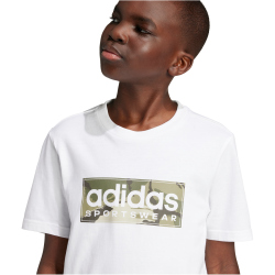 adidas Sportswear Camo Linear Graphic T-Shirt Kinder 001A - white 176
