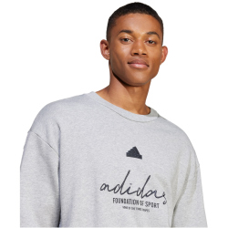 adidas Sportswear Brand Love French Terry Sweatshirt Herren 83F7 - mgreyh M