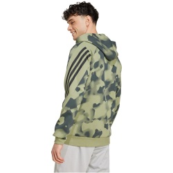 adidas Sportswear Future Icons 3-Streifen Allover Print Kapuzen-Sweatjacke Herren 9603 - multco/tengrn XS