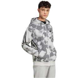 adidas Sportswear Future Icons 3-Streifen Allover Print Kapuzen-Sweatjacke Herren 9603 - multco/gretwo XS