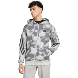 adidas Sportswear Future Icons 3-Streifen Allover Print Kapuzen-Sweatjacke Herren 9603 - multco/gretwo XS