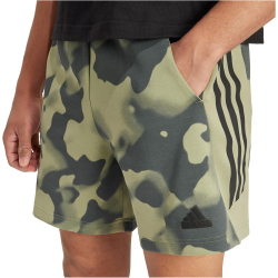 adidas Sportswear Future Icons 3-Streifen Allover Print Sweatshorts Herren 9603 - multco/tengrn XS
