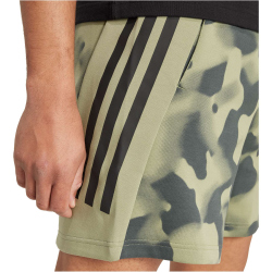 adidas Sportswear Future Icons 3-Streifen Allover Print Sweatshorts Herren 9603 - multco/tengrn XS