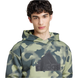 adidas Sportswear Future Icons Badge of Sport Allover Print Hoodie Herren A98F - tengrn XXL
