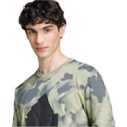 adidas Sportswear Future Icons Badge of Sport Allover Print T-Shirt Herren 9603 - multco/tengrn M