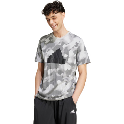 adidas Sportswear Future Icons Badge of Sport Allover Print T-Shirt Herren 9603 - multco/gretwo M