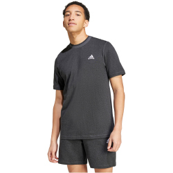 adidas Sportswear Seasonal Essentials Melange T-Shirt Herren A6BJ - blckme 3XL