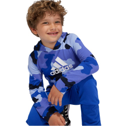 adidas Sportswear Essentials Allover Print Jogginganzug Kinder AFAN - secobl/selubl/white 104