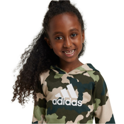 adidas Sportswear Essentials Allover Print Jogginganzug Kinder A98F - tengrn/clabro/white 116