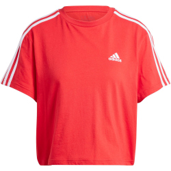 adidas Essentials 3-Streifen Crop-Top Freizeitshirt Damen...
