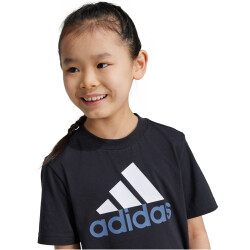 adidas Essentials Logo T-Shirt und Shorts Set Kinder 095A - black 104