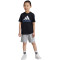 adidas Essentials Logo T-Shirt und Shorts Set Kinder 095A - black 104