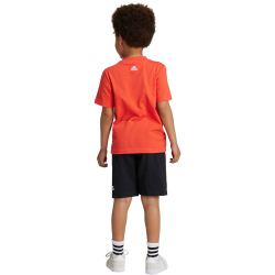 adidas Essentials Logo T-Shirt und Shorts Set Kinder A0TB - brired 110