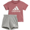 adidas Essentials Organic Baby-Set (T-Shirt + Shorts) AFAK - precri/white 68