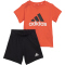 adidas Essentials Organic Baby-Set (T-Shirt + Shorts) A0TB - brired/black 68