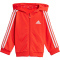 adidas Essentials Shiny Baby-Trainingsanzug mit Kapuze A0TB - brired/white 86