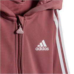 adidas Essentials Shiny Baby-Trainingsanzug mit Kapuze AFAK - precri/white 86