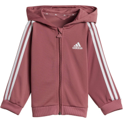 adidas Essentials Shiny Baby-Trainingsanzug mit Kapuze AFAK - precri/white 86