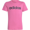 adidas Essentials Linear Logo Cotton Slim Fit T-Shirt Kinder AEK7 - pulmag/black 170