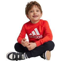 adidas Essentials Logo French Terry Jogginganzug Kinder A0TB - brired 104
