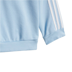 adidas Essentials 3-Streifen Baby-Jogginganzug 318A - clesky/white 92