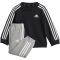 adidas Essentials 3-Streifen Baby-Jogginganzug 095A - black/white 68