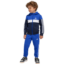 adidas Tiberio 3-Streifen Colorblock Trainingsanzug Kinder AETC - selubl/legink/white 104