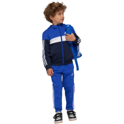 adidas Tiberio 3-Streifen Colorblock Trainingsanzug Kinder AETC - selubl/legink/white 104