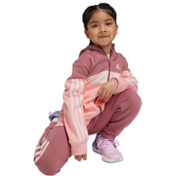 adidas Tiberio 3-Streifen Colorblock Trainingsanzug Kinder AFAK - precri/sepisp/sanpin 104