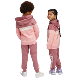 adidas Tiberio 3-Streifen Colorblock Trainingsanzug Kinder AFAK - precri/sepisp/sanpin 104