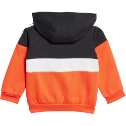 adidas Tiberio 3-Streifen Colorblock Trainingsanzug Kinder 095A - black/brired/white 86