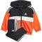 adidas Tiberio 3-Streifen Colorblock Trainingsanzug Kinder 095A - black/brired/white 86