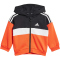 adidas Tiberio 3-Streifen Colorblock Trainingsanzug Kinder 095A - black/brired/white 86