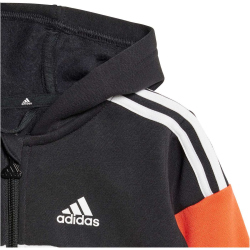 adidas Tiberio 3-Streifen Colorblock Trainingsanzug Kinder 095A - black/brired/white 98