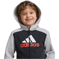 adidas Essentials Big Logo Trainingsanzug Kinder 83F7 - mgreyh/black/brired 122