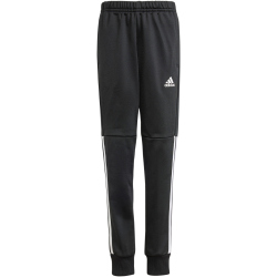 adidas Tiberio 3-Streifen Colorblock Shiny Trainingsanzug Kinder 095A - black/brired/white 128