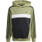 adidas Tiberio 3-Streifen Colorblock Hoodie Kinder A98F - tengrn/black/white 128