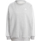 adidas Essentials 3-Streifen Oversized Sweatshirt Damen 83F7 - mgreyh/white L/XL