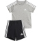 adidas Essentials Sport Baby-Set (T-Shirt + Shorts) 83F7 - mgreyh/white 68