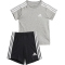 adidas Essentials Sport Baby-Set (T-Shirt + Shorts) 83F7 - mgreyh/white 80