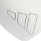adidas Logo Badekappe 001A - white/black